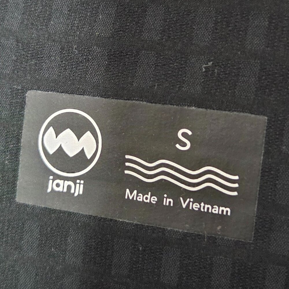 Janji Solid Black Zip Waterproof Running Jacket - image 3